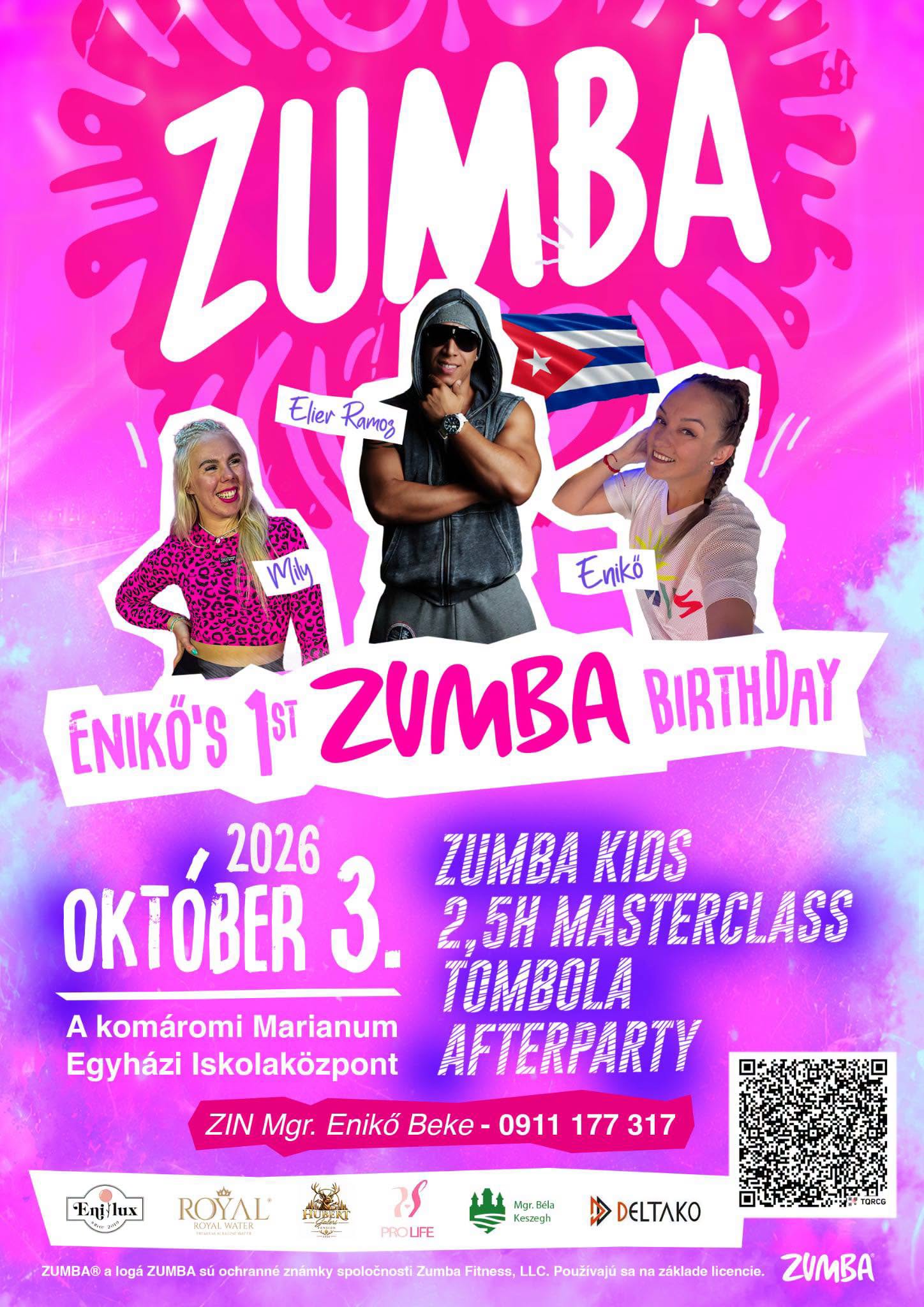 Enikő's 1st Zumba Birthday – 3. októbra 2026, Komárno
