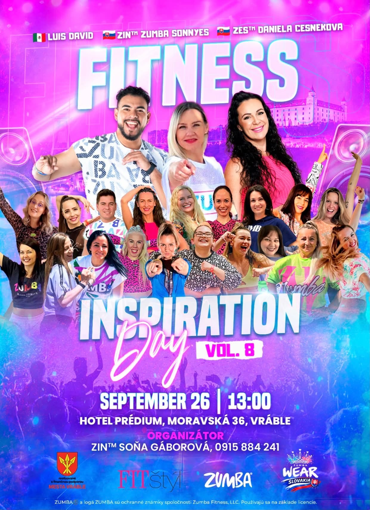 Fitness Inspiration Day Vol. 8 – 26. septembra o 13:00, Hotel Prédium, Vráble